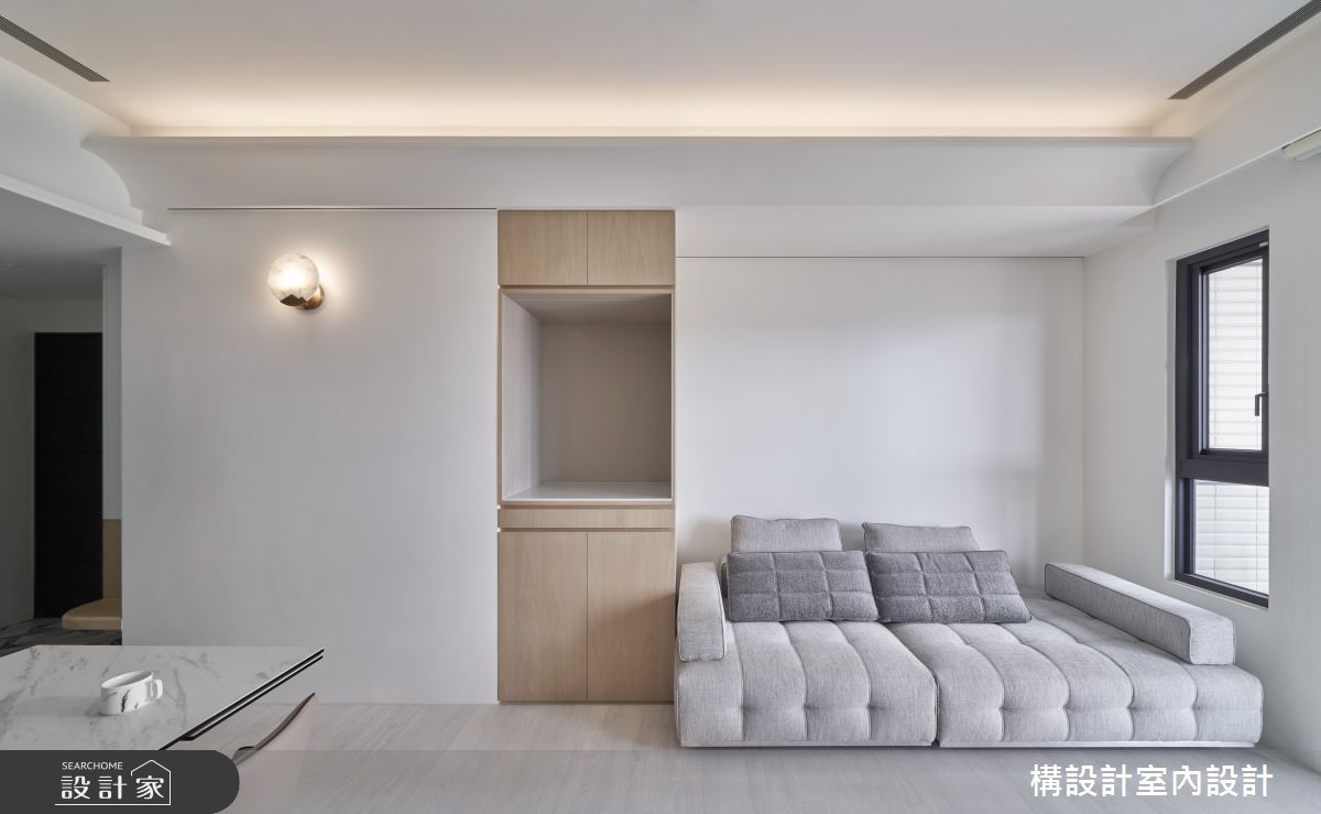 30坪新成屋(5年以下)＿北歐風客廳案例圖片＿構設計＿構設計_植白之8