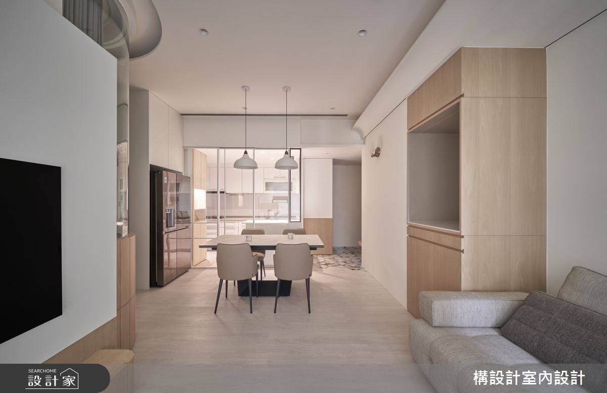 30坪新成屋(5年以下)＿北歐風客廳餐廳廚房案例圖片＿構設計＿構設計_植白之10