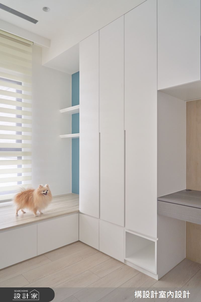 30坪新成屋(5年以下)＿北歐風書房工作區臥榻多功能室案例圖片＿構設計＿構設計_植白之16