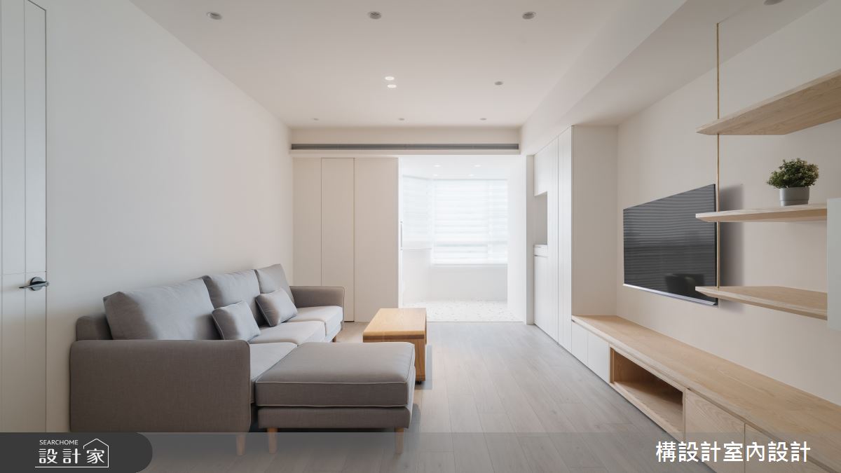35坪老屋(16~30年)＿北歐風客廳案例圖片＿構設計＿構設計_馥白時刻之3