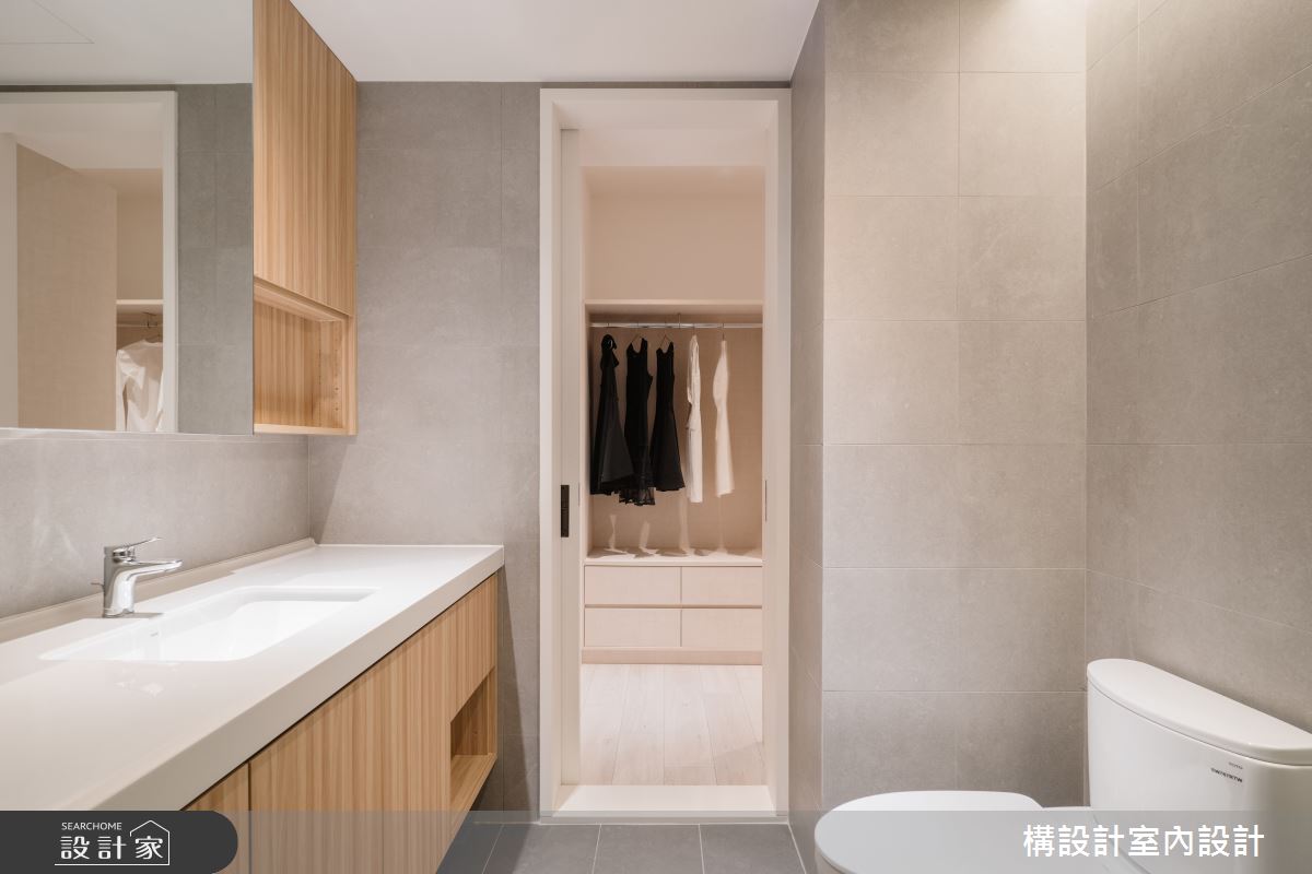 35坪老屋(16~30年)＿北歐風更衣間浴室案例圖片＿構設計＿構設計_馥白時刻之18