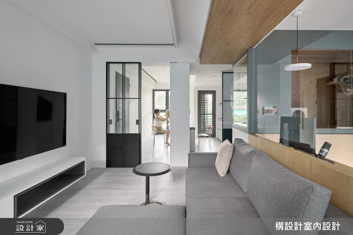 20坪新成屋(5年以下)＿現代風客廳餐廳廚房案例圖片＿構設計＿構設計_貓森居所之4