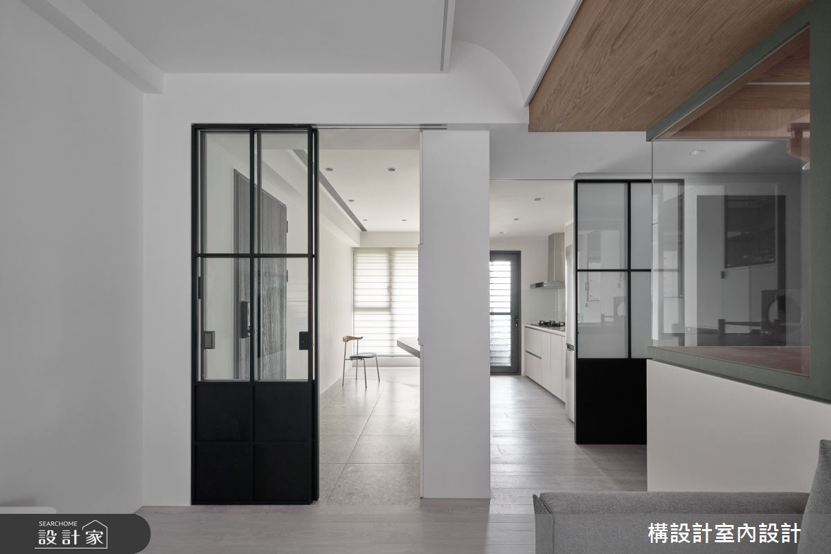 20坪新成屋(5年以下)＿現代風客廳餐廳廚房案例圖片＿構設計＿構設計_貓森居所之5