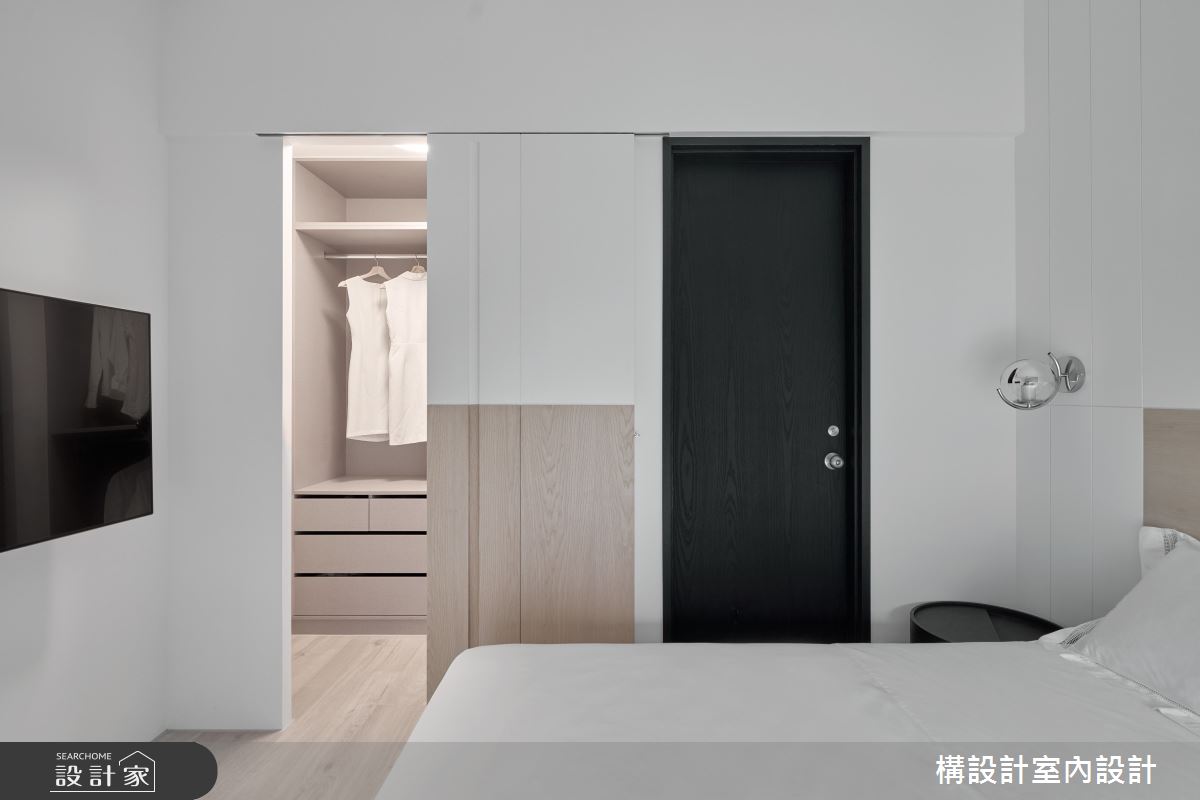 20坪新成屋(5年以下)＿現代風臥室更衣間案例圖片＿構設計＿構設計_貓森居所之4524