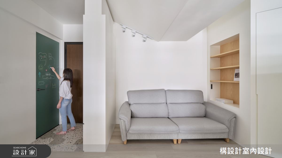 13坪新成屋(5年以下)＿北歐風玄關客廳案例圖片＿構設計＿構設計_悠然木居之2