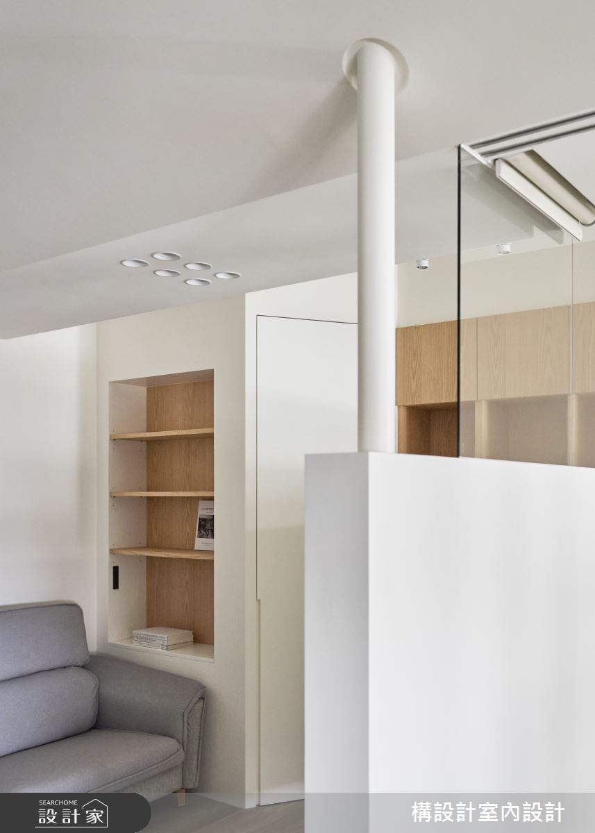 13坪新成屋(5年以下)＿北歐風客廳案例圖片＿構設計＿構設計_悠然木居之15