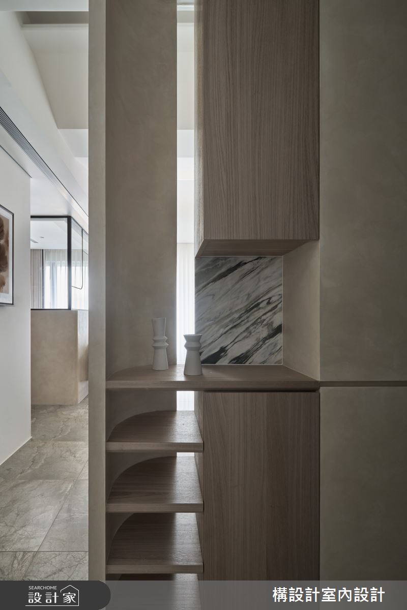 24坪新成屋(5年以下)＿現代風玄關案例圖片＿構設計＿構設計_晨光流雲之2