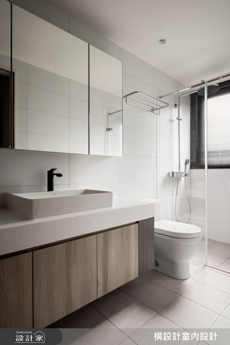 18坪新成屋(5年以下)＿現代風浴室案例圖片＿構設計＿構設計_和光䖇所之17