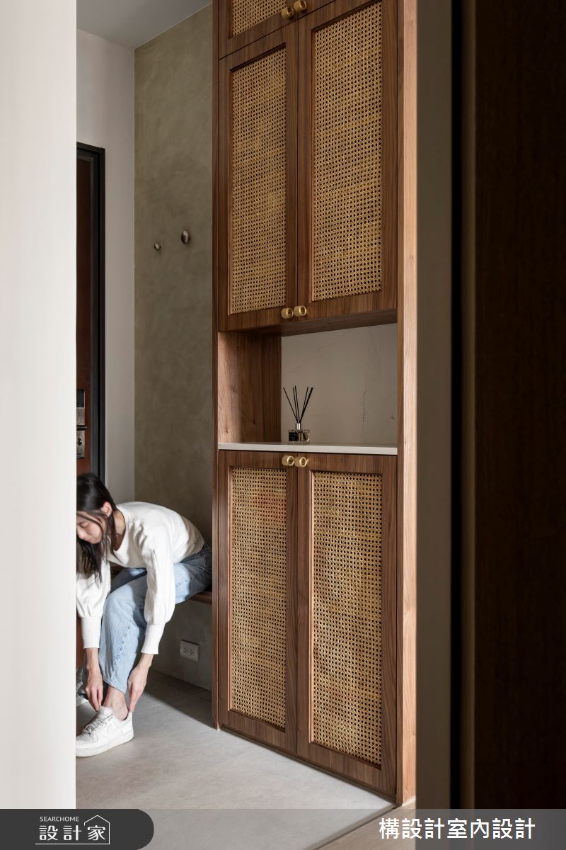 18坪新成屋(5年以下)＿現代風玄關案例圖片＿構設計＿構設計_和光䖇所之4