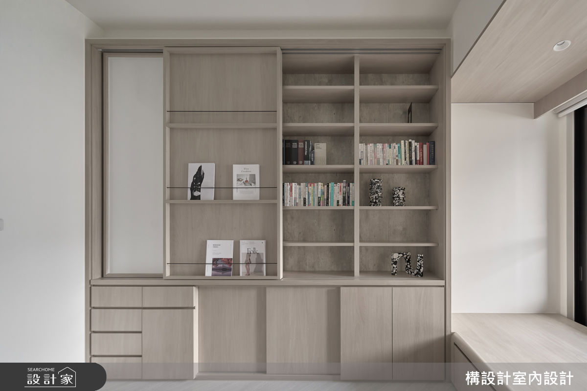 33坪新成屋(5年以下)＿現代風書房臥榻案例圖片＿構設計＿構設計_弧與白的光景之10