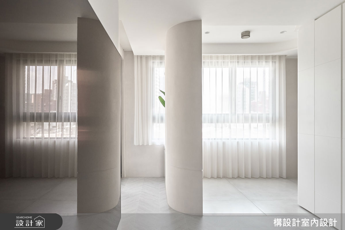 33坪新成屋(5年以下)＿現代風案例圖片＿構設計＿構設計_弧與白的光景之11
