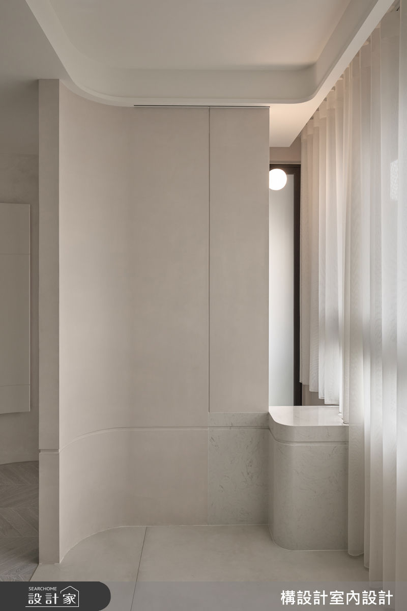 33坪新成屋(5年以下)＿現代風案例圖片＿構設計＿構設計_弧與白的光景之12
