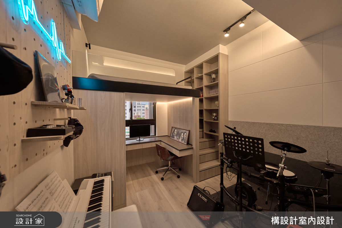 33坪新成屋(5年以下)＿現代風臥室案例圖片＿構設計＿構設計_弧與白的光景之16