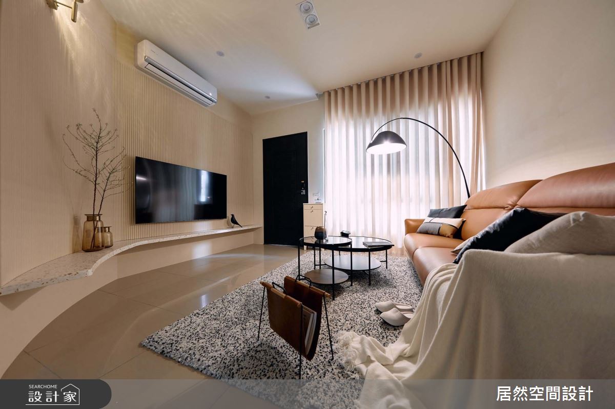23坪新成屋(5年以下)＿北歐風客廳案例圖片＿居然空間設計＿居然_清雅點點之2
