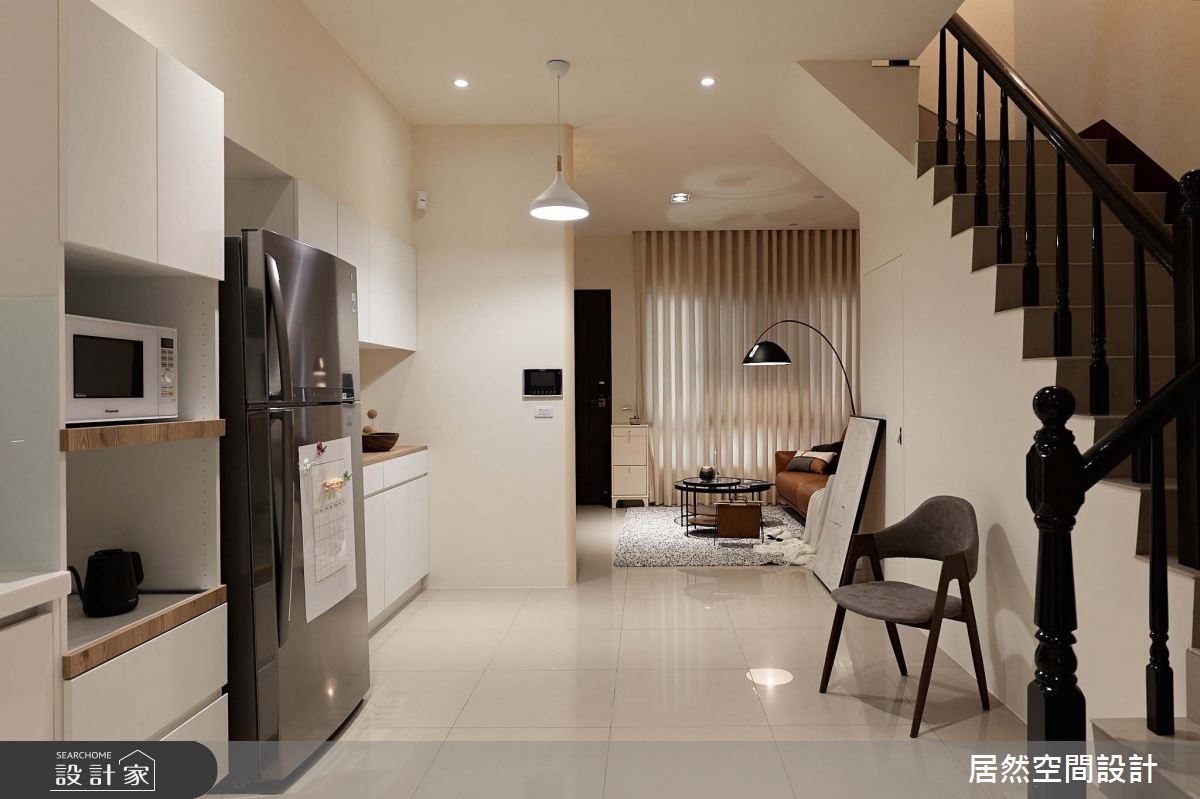 23坪新成屋(5年以下)＿北歐風客廳廚房樓梯案例圖片＿居然空間設計＿居然_清雅點點之12