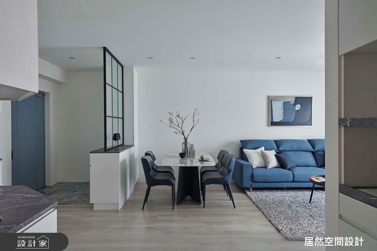 老屋(16~30年)＿北歐風玄關客廳餐廳案例圖片＿居然空間設計＿居然_如沐蔚藍之1