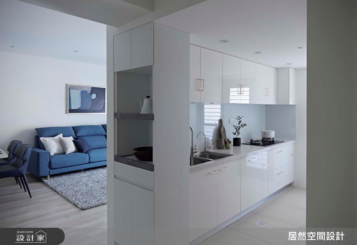 老屋(16~30年)＿北歐風客廳廚房案例圖片＿居然空間設計＿居然_如沐蔚藍之13