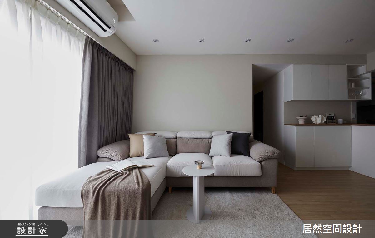 預售屋＿日式現代風客廳案例圖片＿居然空間設計＿居然_雅逸之3