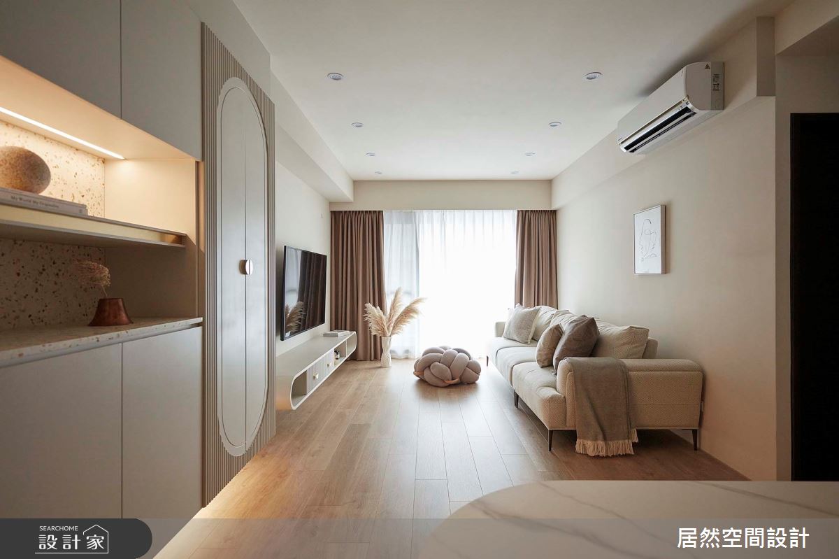 23坪預售屋＿北歐風客廳餐廳案例圖片＿居然空間設計＿居然_柔光旖旎之3