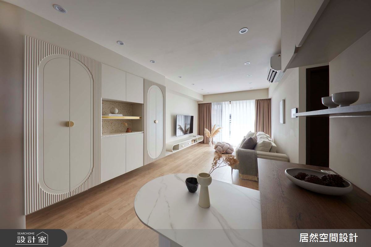 23坪預售屋＿北歐風客廳餐廳案例圖片＿居然空間設計＿居然_柔光旖旎之4