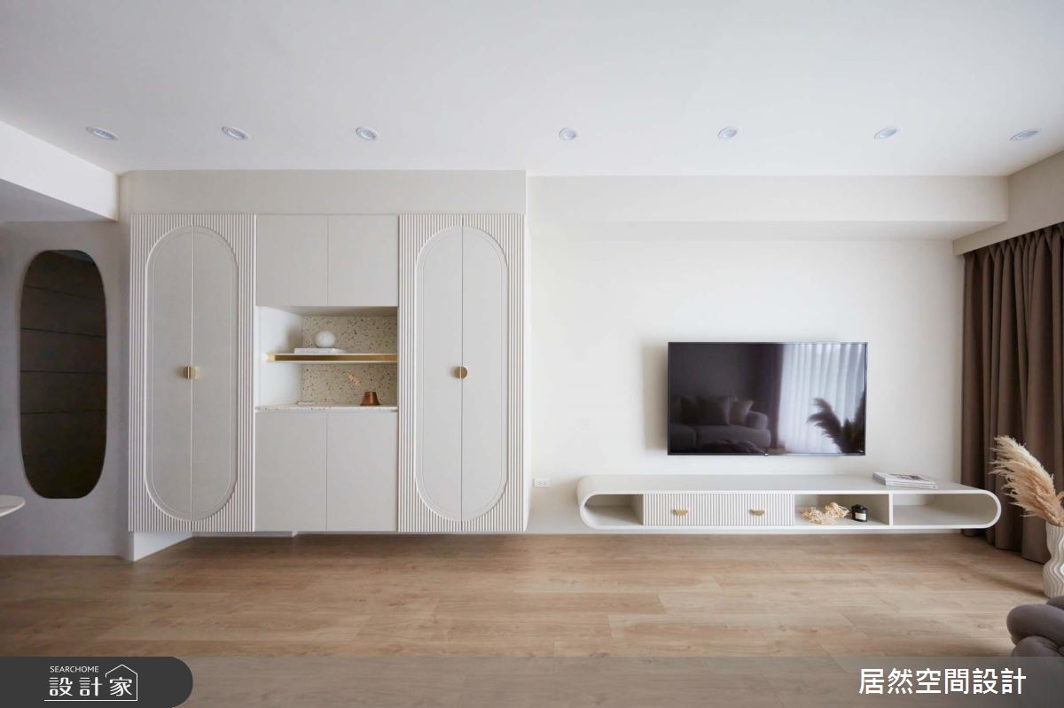 23坪預售屋＿北歐風客廳案例圖片＿居然空間設計＿居然_柔光旖旎之5