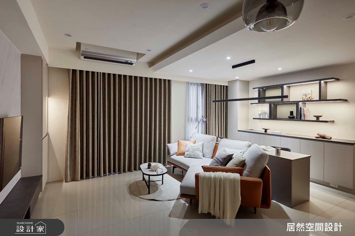 19坪預售屋＿現代風客廳案例圖片＿居然空間設計＿居然_時光映畫之2