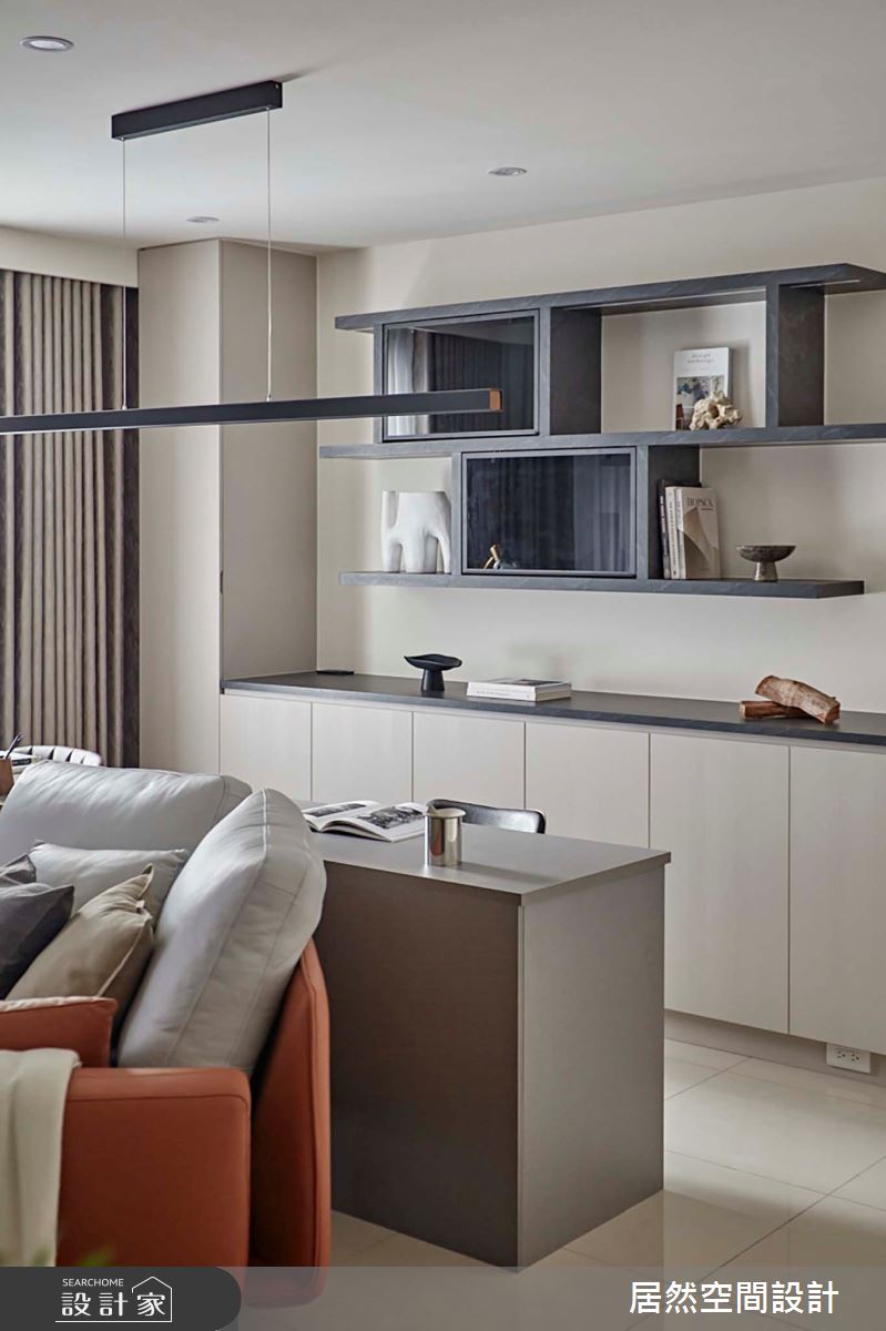 19坪預售屋＿現代風客廳書房工作區案例圖片＿居然空間設計＿居然_時光映畫之3