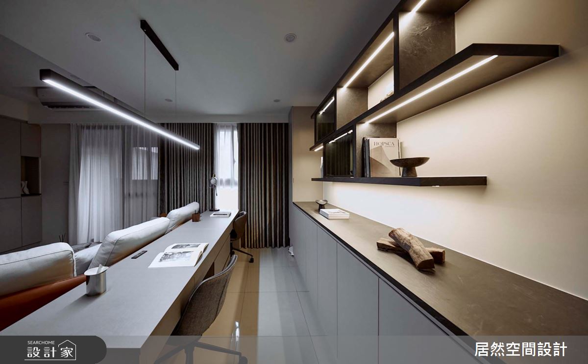 19坪預售屋＿現代風書房工作區案例圖片＿居然空間設計＿居然_時光映畫之5