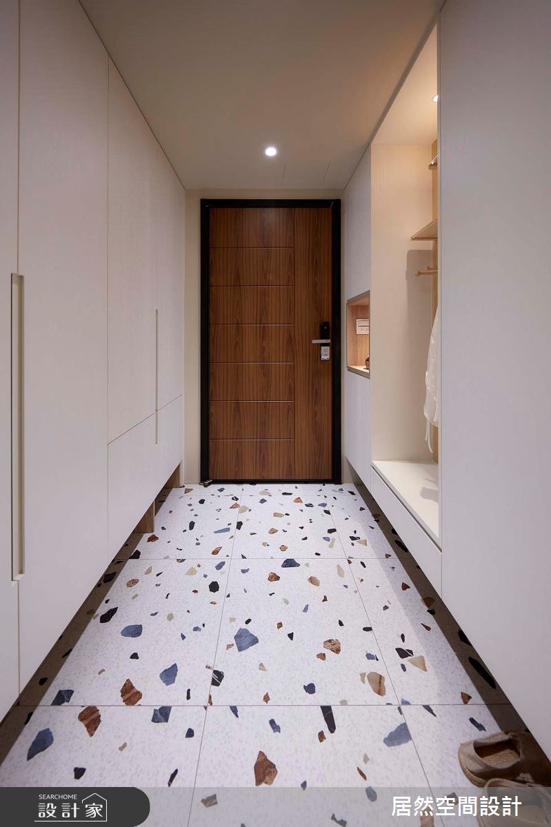 28坪新成屋(5年以下)＿日式北歐風玄關案例圖片＿居然空間設計＿居然_弧光靜影之12