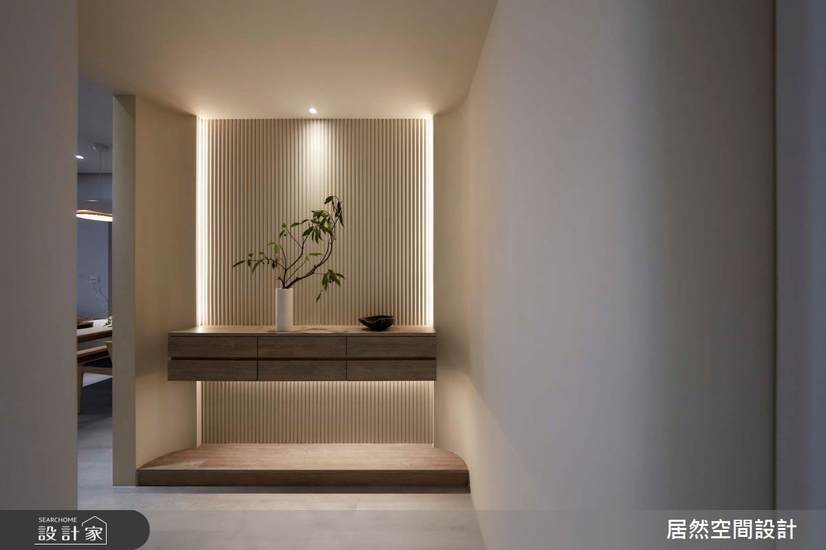 28坪新成屋(5年以下)＿日式北歐風玄關案例圖片＿居然空間設計＿居然_弧光靜影之13