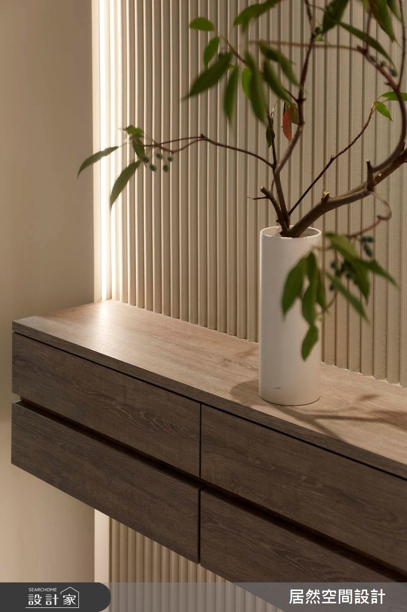 28坪新成屋(5年以下)＿日式北歐風玄關案例圖片＿居然空間設計＿居然_弧光靜影之14