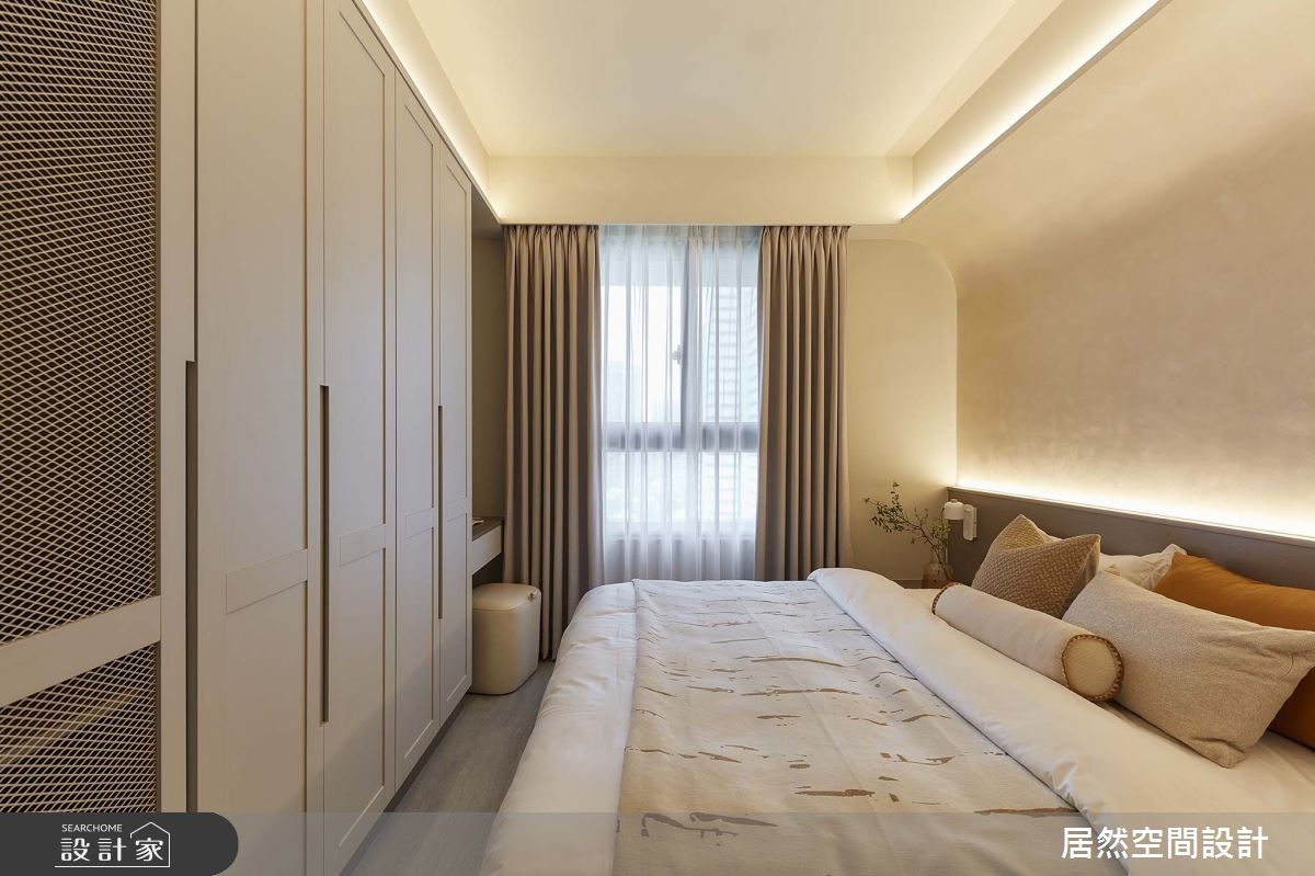 28坪新成屋(5年以下)＿日式北歐風臥室案例圖片＿居然空間設計＿居然_弧光靜影之15