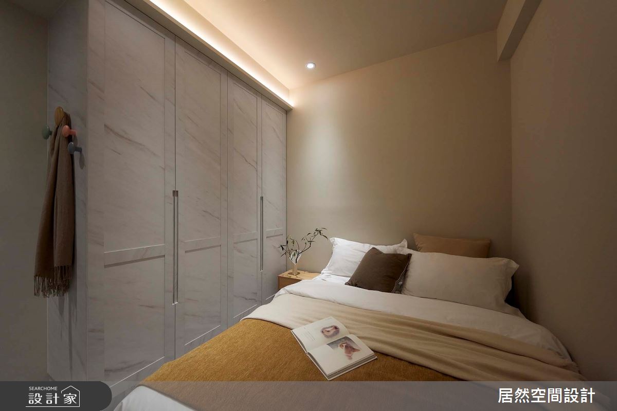 28坪新成屋(5年以下)＿日式北歐風臥室案例圖片＿居然空間設計＿居然_弧光靜影之22