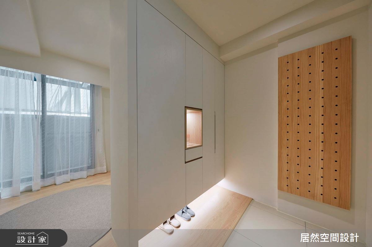 28坪新成屋(5年以下)＿鄉村北歐風玄關案例圖片＿居然空間設計＿居然_春語呢喃之2