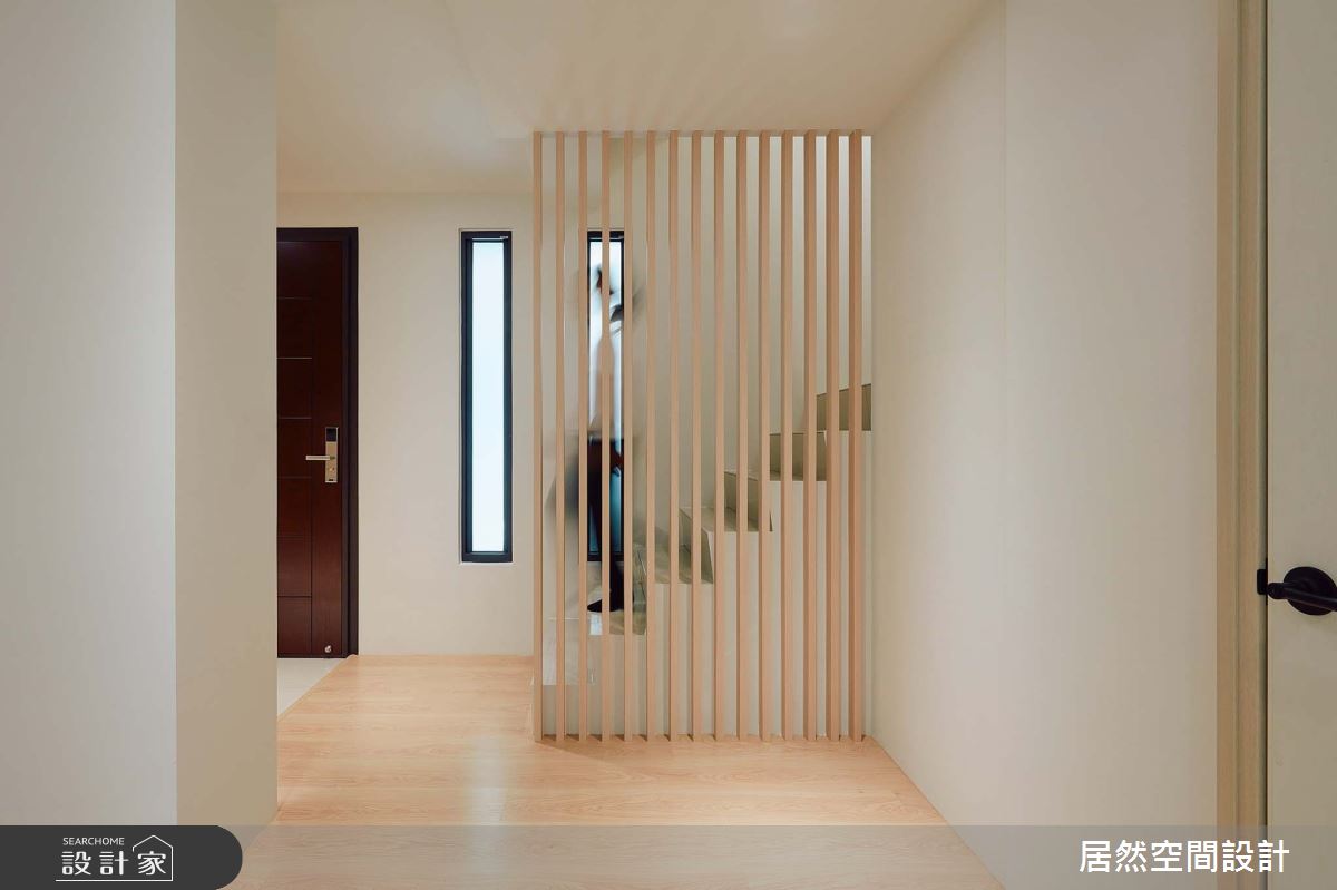 28坪新成屋(5年以下)＿鄉村北歐風玄關樓梯案例圖片＿居然空間設計＿居然_春語呢喃之3