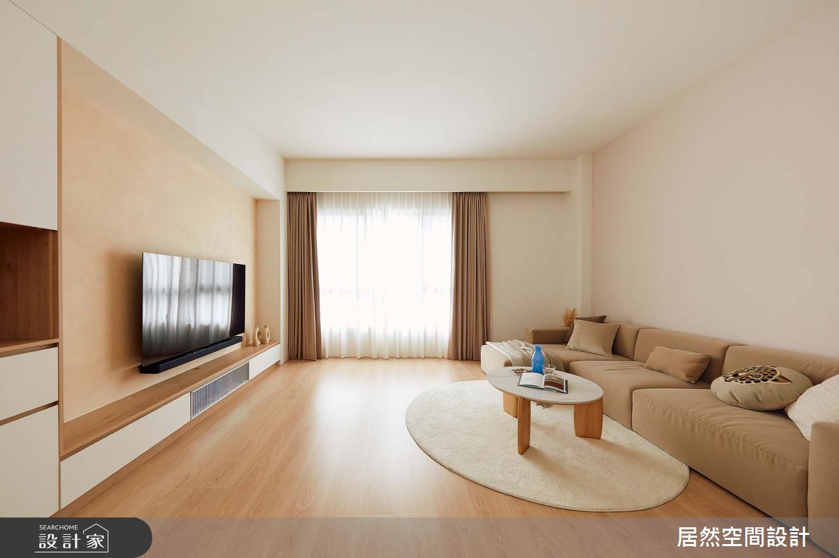 28坪新成屋(5年以下)＿鄉村北歐風客廳案例圖片＿居然空間設計＿居然_春語呢喃之5