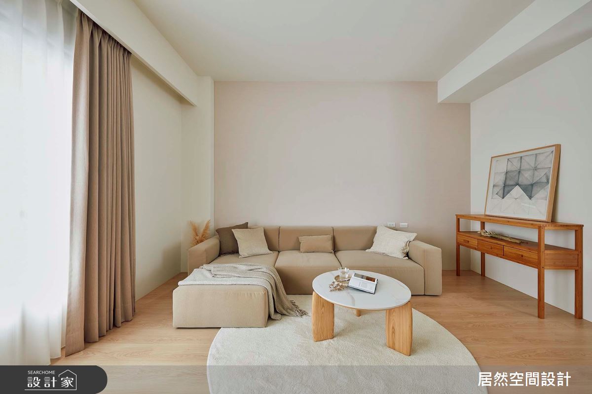 28坪新成屋(5年以下)＿鄉村北歐風客廳案例圖片＿居然空間設計＿居然_春語呢喃之6