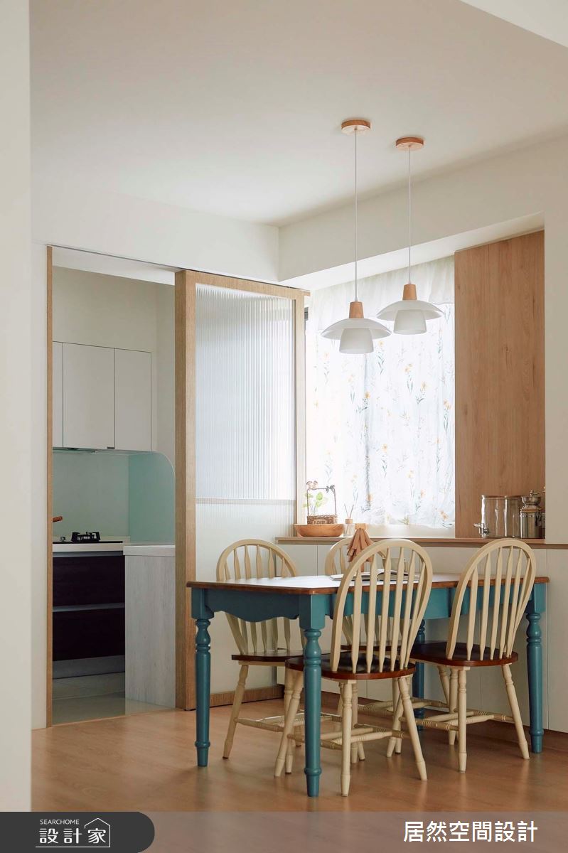 28坪新成屋(5年以下)＿鄉村北歐風餐廳廚房案例圖片＿居然空間設計＿居然_春語呢喃之8