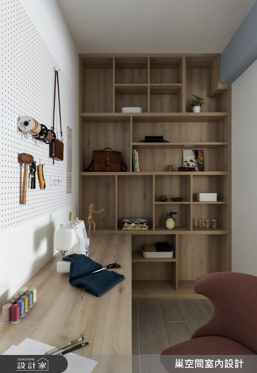 32坪老屋(16~30年)＿北歐風書房案例圖片＿巢空間室內設計＿巢空間_01之15