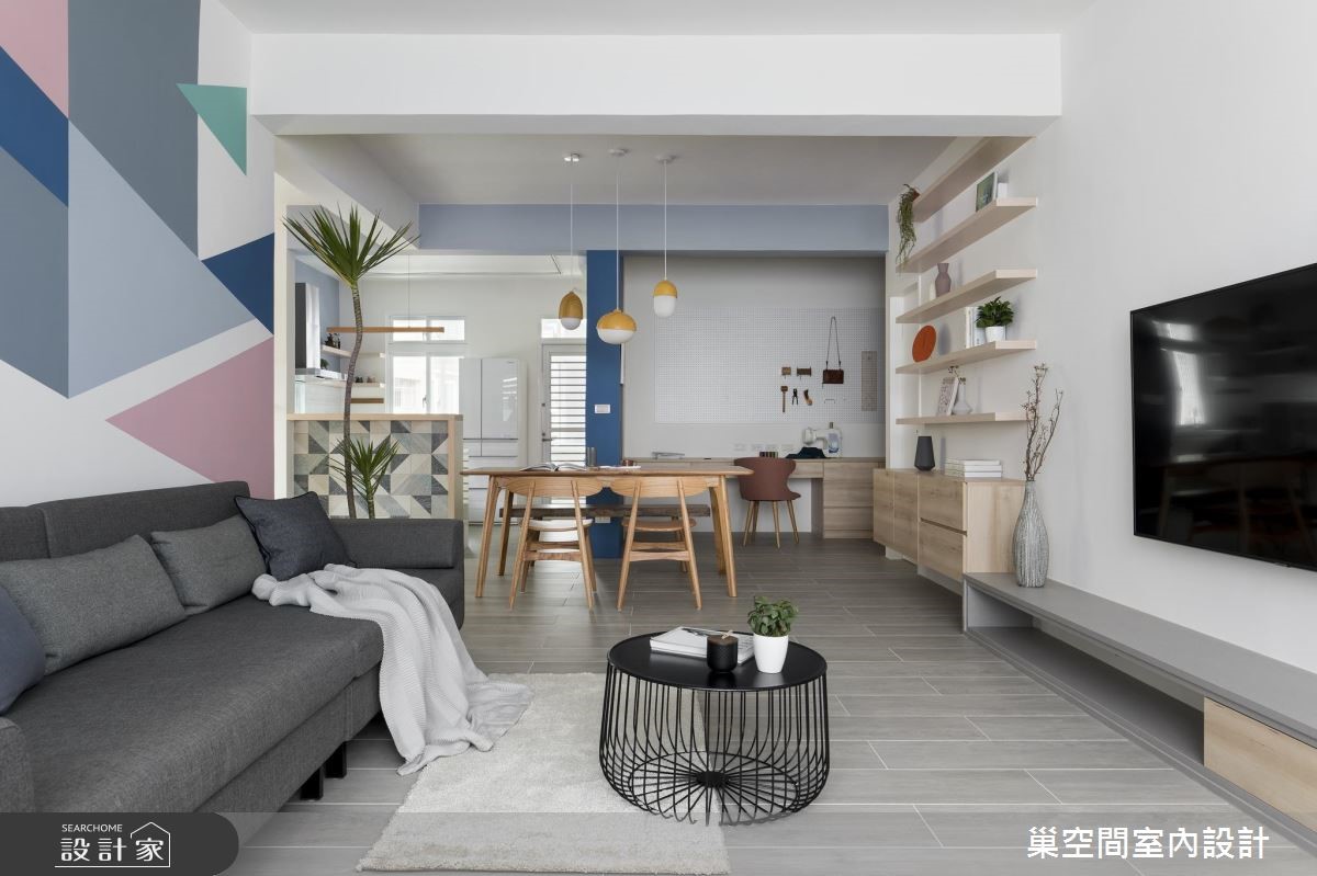 32坪老屋(16~30年)＿北歐風客廳案例圖片＿巢空間室內設計＿巢空間_01之2