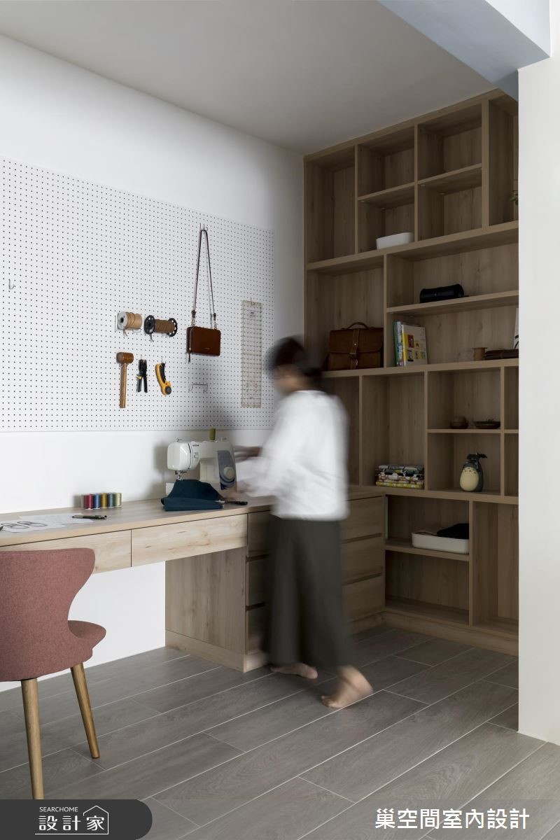 32坪老屋(16~30年)＿北歐風書房案例圖片＿巢空間室內設計＿巢空間_01之14
