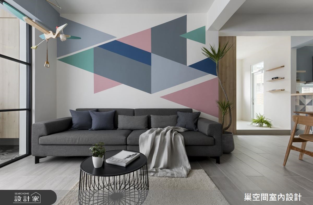 32坪老屋(16~30年)＿北歐風客廳案例圖片＿巢空間室內設計＿巢空間_01之4