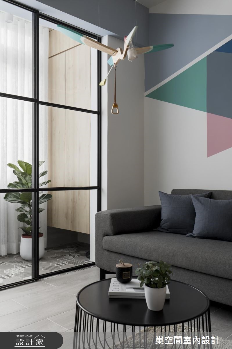32坪老屋(16~30年)＿北歐風客廳案例圖片＿巢空間室內設計＿巢空間_01之5