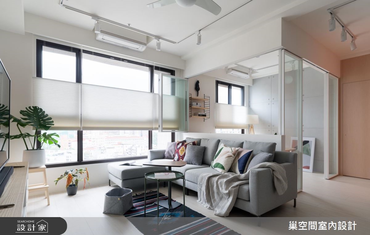 26坪新成屋(5年以下)＿北歐風客廳案例圖片＿巢空間室內設計＿巢空間_02之13