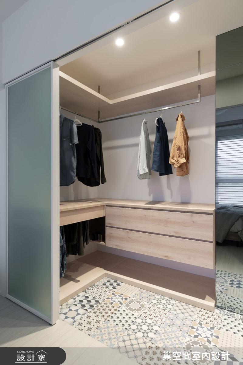 26坪新成屋(5年以下)＿北歐風更衣間案例圖片＿巢空間室內設計＿巢空間_02之22