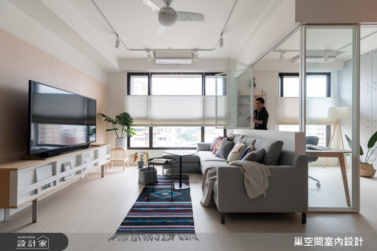 26坪新成屋(5年以下)＿北歐風客廳案例圖片＿巢空間室內設計＿巢空間_02之12