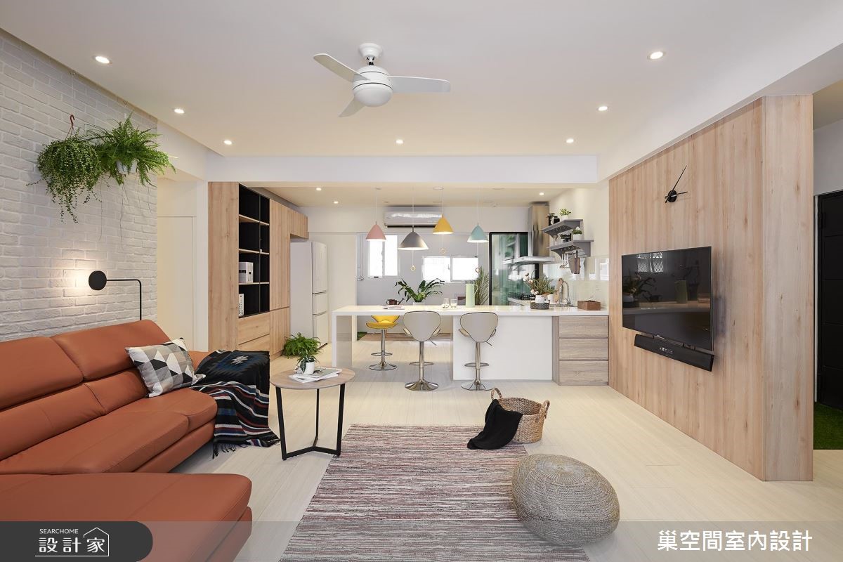 32坪老屋(16~30年)＿北歐風客廳案例圖片＿巢空間室內設計＿巢空間_03之8