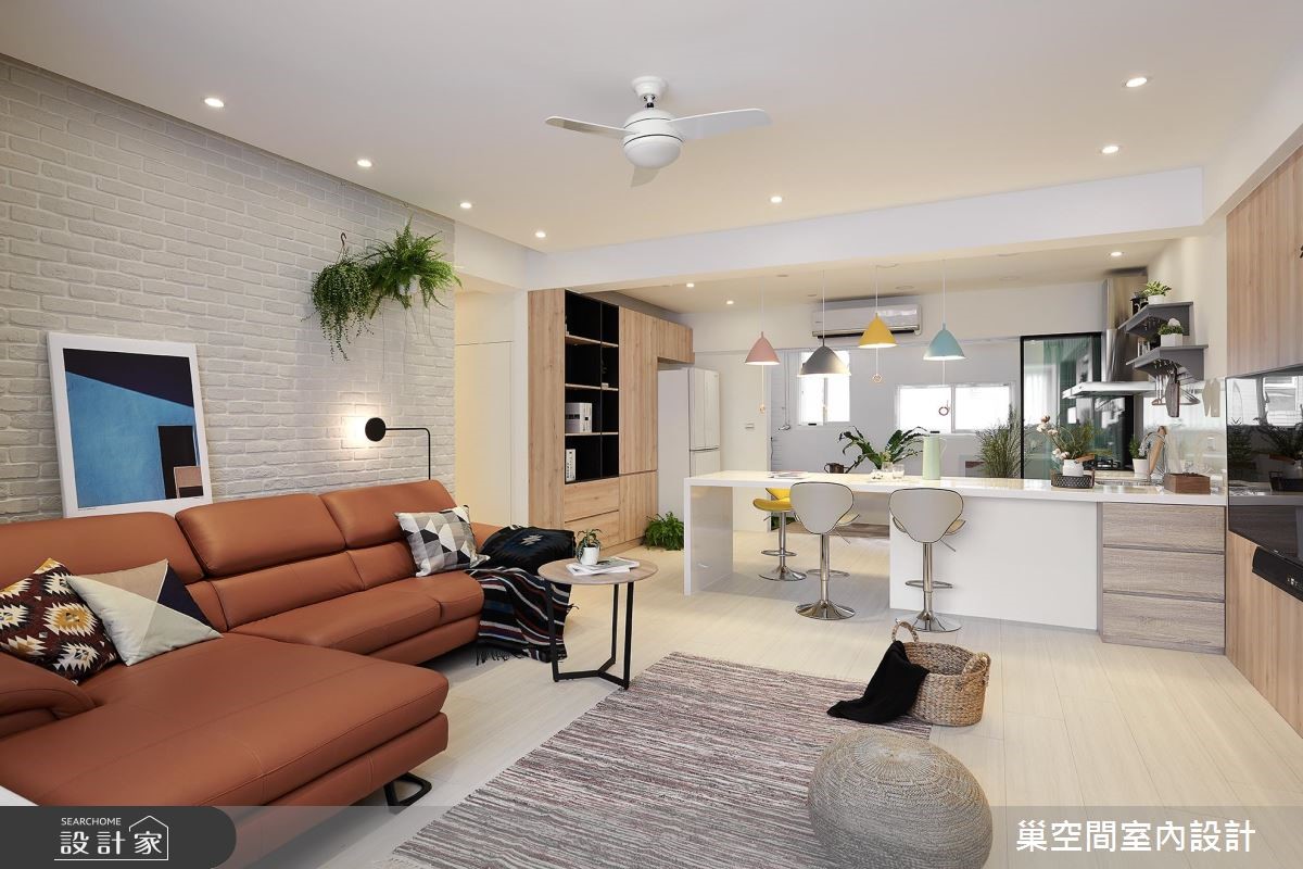 32坪老屋(16~30年)＿北歐風客廳案例圖片＿巢空間室內設計＿巢空間_03之7