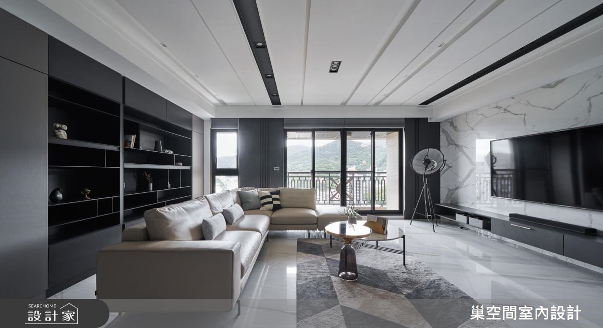 35坪新成屋(5年以下)＿現代風客廳案例圖片＿巢空間室內設計＿巢空間_04之12