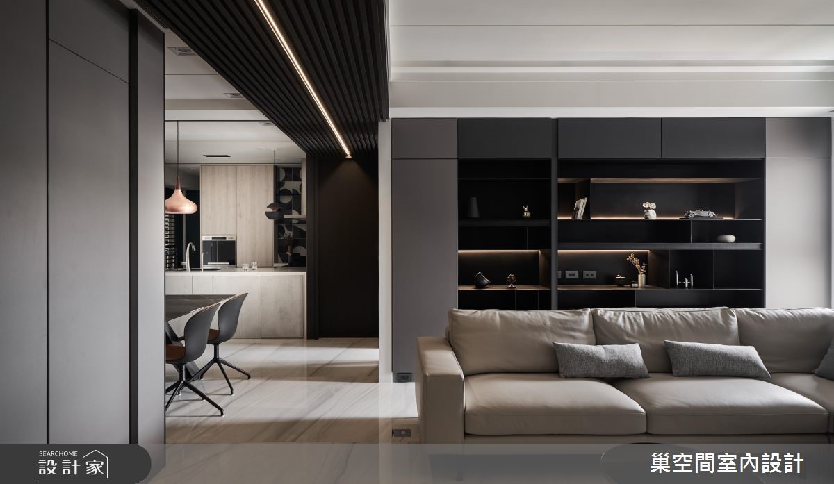 35坪新成屋(5年以下)＿現代風客廳案例圖片＿巢空間室內設計＿巢空間_04之6